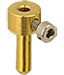 EM-Tec GR2 needle / tube sample holder for up to Ø2mm, brass, pin